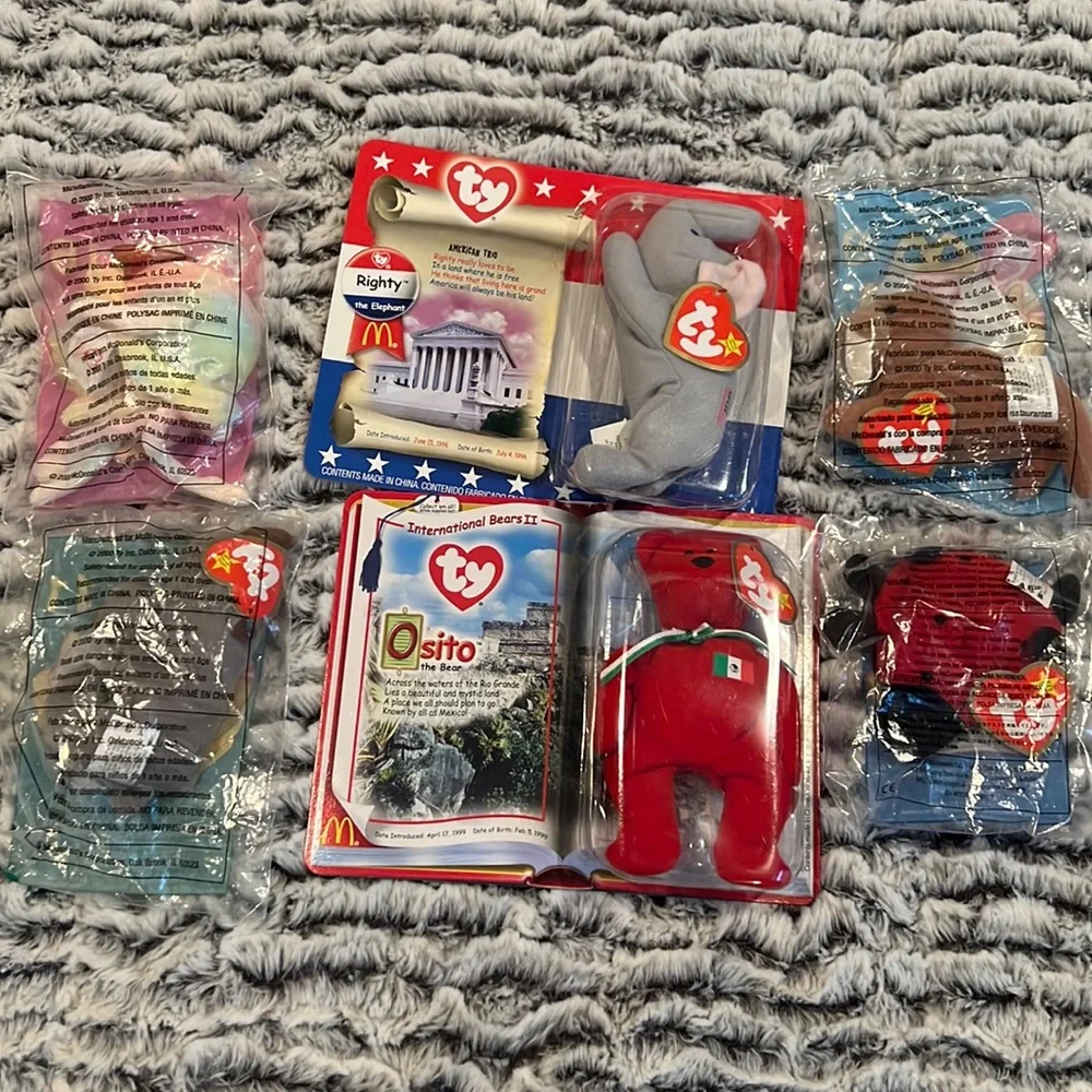 Ty beanie bears & animals from McDonalds Happy Meals all sealed